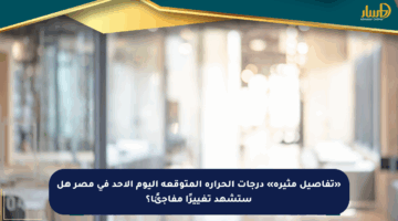 «تفاصيل مثيرة» درجات الحرارة المتوقعة اليوم الأحد في مصر هل ستشهد تغييرًا مفاجئًا؟